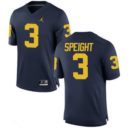 Men's Michigan Wolverines #3 Wilton Speight Navy Blue Stitched College Football Brand Jordan NCAA Jersey Men's Michigan Wolverines #3 Wilton Speight Navy Blue Stitched College Football Brand Jordan NCAA Jersey
