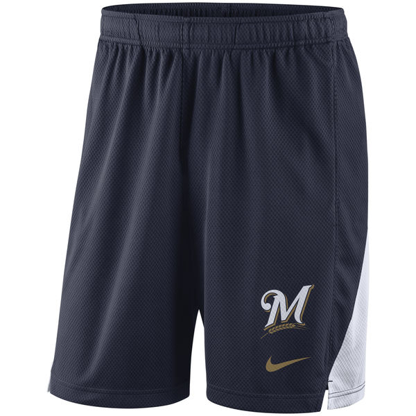 Men's Milwaukee Brewers Nike Navy Franchise Performance Shorts Men's Milwaukee Brewers Nike Navy Franchise Performance Shorts