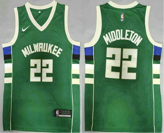 Men's Milwaukee Bucks #20 Khris Middleton Green 2021 Nike Swingman Stitched Jersey Men's Milwaukee Bucks #20 Khris Middleton Green 2021 Nike Swingman Stitched Jersey
