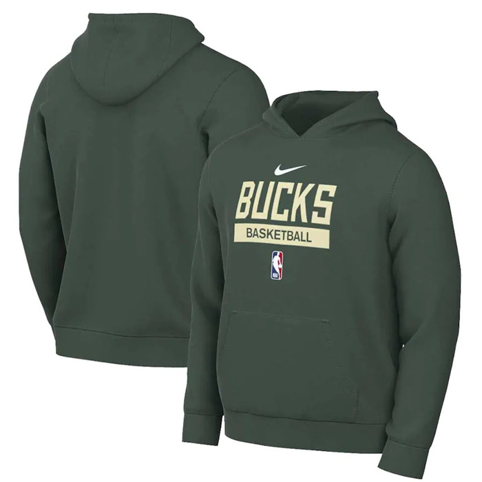 Men's Milwaukee Bucks Green Spotlight Fleece Overhead Hoodie Men's Milwaukee Bucks Green Spotlight Fleece Overhead Hoodie