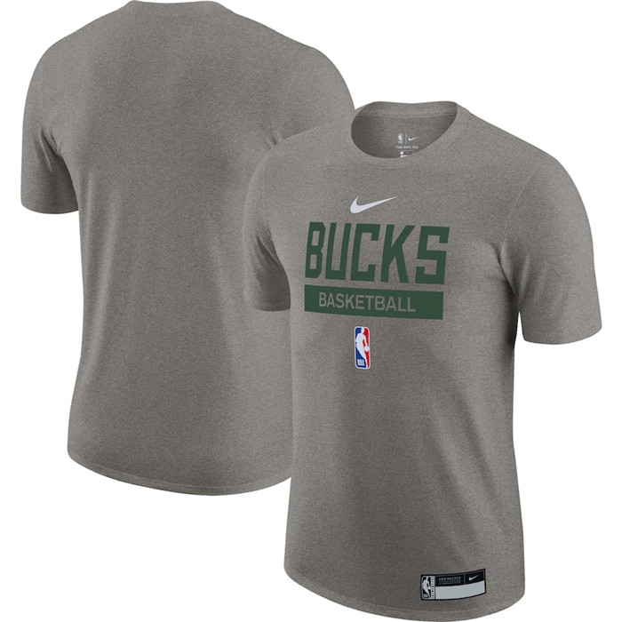Men's Milwaukee Bucks Grey 2022 23 Legend On-Court Practice Performance T-Shirt Men's Milwaukee Bucks Grey 2022 23 Legend On-Court Practice Performance T-Shirt