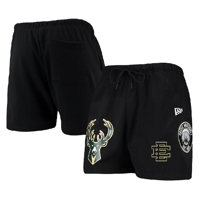 Men's Milwaukee Bucks Pro Black Shorts 001 Men's Milwaukee Bucks Pro Black Shorts 001