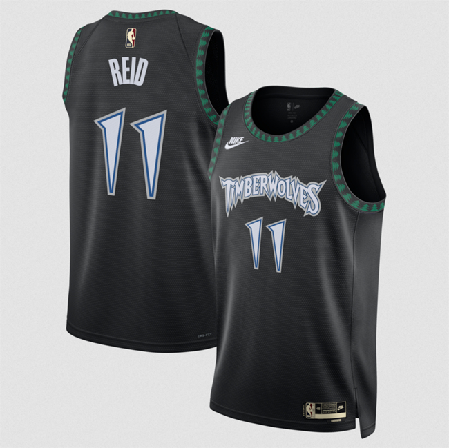 Men's Minnesota Timberwolves #11 Naz Reid Black 2025 Classic Edition Stitched Jersey Men's Minnesota Timberwolves #11 Naz Reid Black 2025 Classic Edition Stitched Jersey