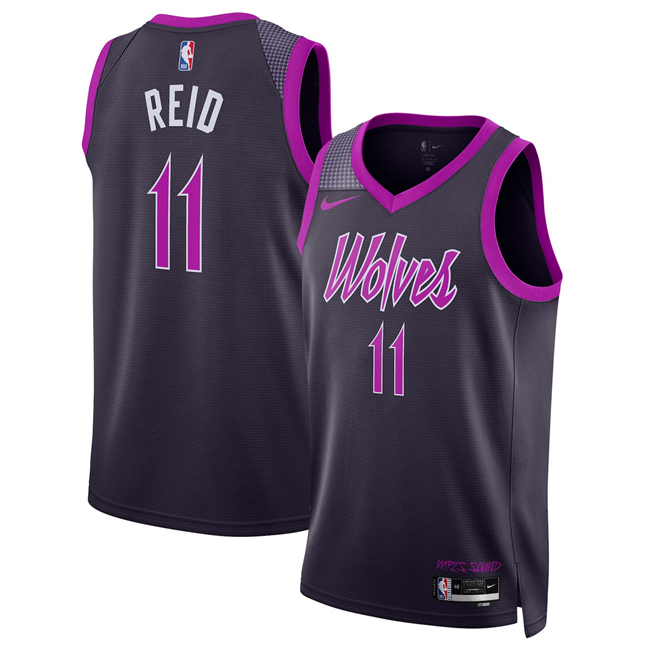 Men's Minnesota Timberwolves #11 Naz Reid Purple 2025 26 City Edition Stitched Jersey Men's Minnesota Timberwolves #11 Naz Reid Purple 2025 26 City Edition Stitched Jersey