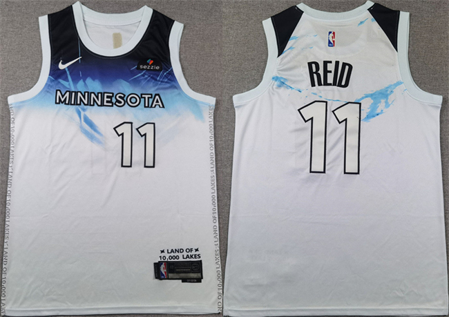 Men's Minnesota Timberwolves #11 Naz Reid White 2024 City Edition Stitched Jersey Men's Minnesota Timberwolves #11 Naz Reid White 2024 City Edition Stitched Jersey