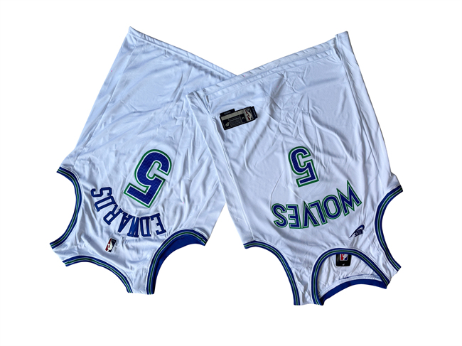 Men's Minnesota Timberwolves #5 Anthony Edwards White City Edition Stitched Jersey Men's Minnesota Timberwolves #5 Anthony Edwards White City Edition Stitched Jersey