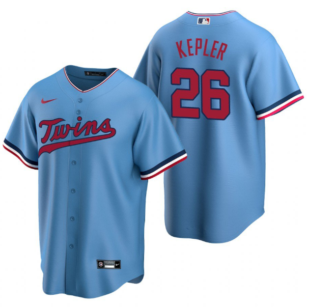 Men's Minnesota Twins #26 Max Kepler Blue Cool Base Stitched Jersey Men's Minnesota Twins #26 Max Kepler Blue Cool Base Stitched Jersey