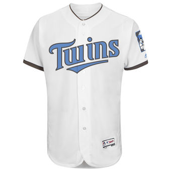 Men's Minnesota Twins Majestic White Father's Day FlexBase Team Jersey