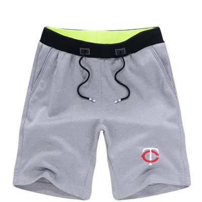 Men's Minnesota Twins Team Logo Grey Baseball Shorts