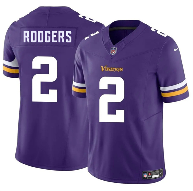 Men's Minnesota Vikings #2 Isaiah Rodgers Purple 2025 F.U.S.E. Vapor Untouchable Limited Stitched Jersey