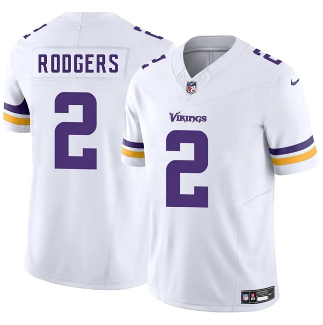Men's Minnesota Vikings #2 Isaiah Rodgers White 2025 F.U.S.E. Vapor Untouchable Limited Stitched Jersey