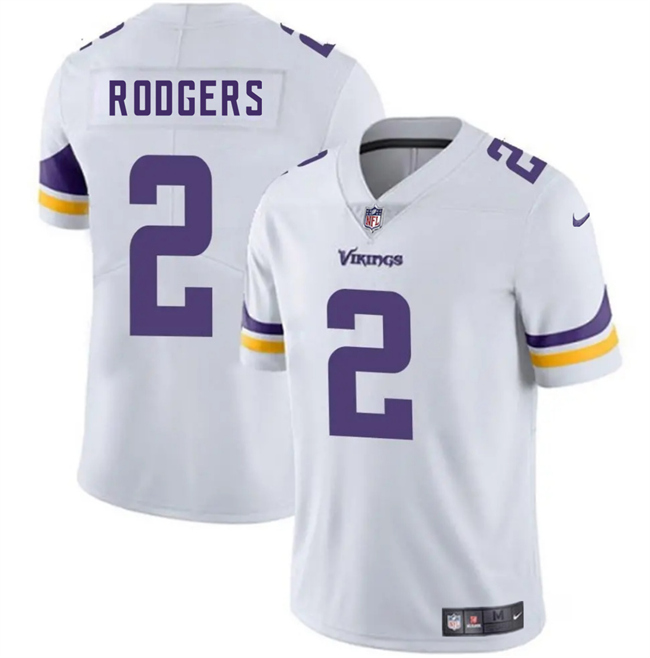 Men's Minnesota Vikings #2 Isaiah Rodgers White 2025 Vapor Untouchable Limited Stitched Jersey