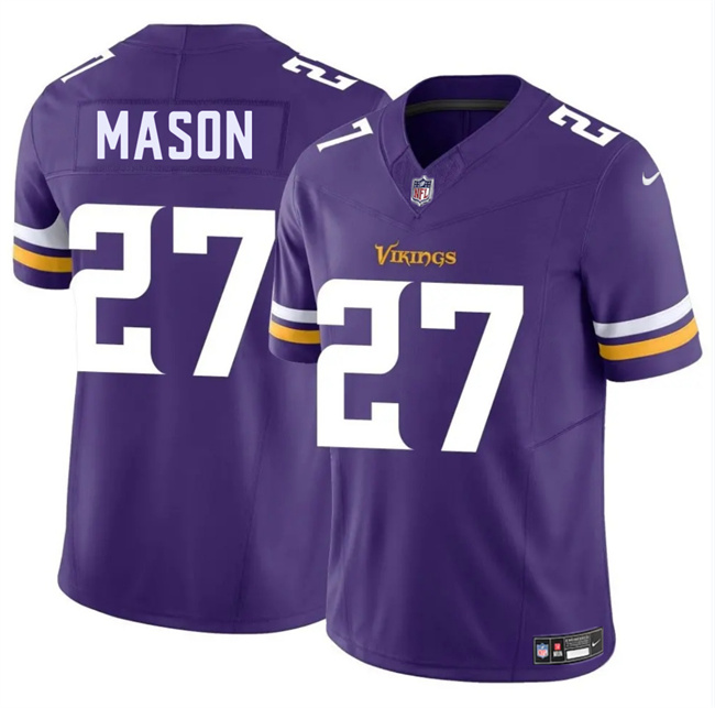 Men's Minnesota Vikings #27 Jordan Mason Purple 2025 F.U.S.E. Vapor Untouchable Limited Stitched Jersey