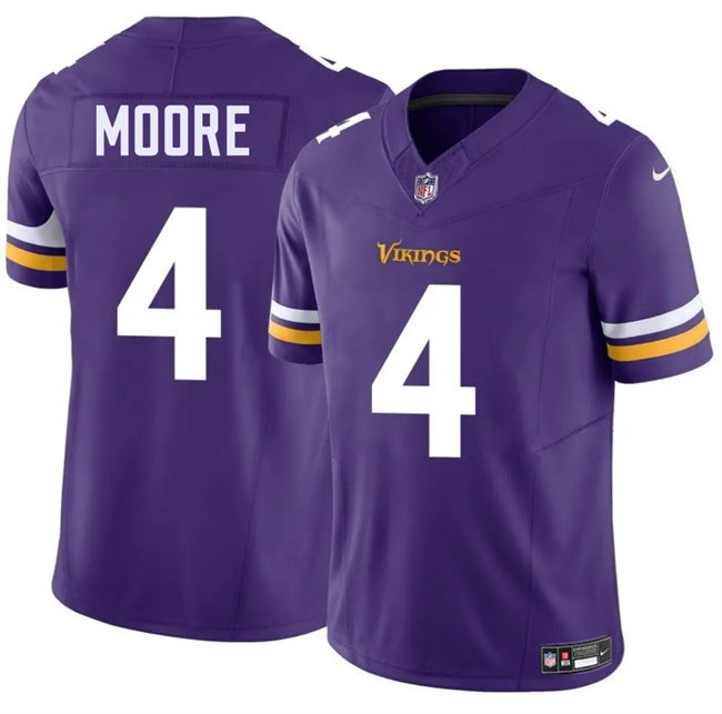 Men's Minnesota Vikings #4 Rondale Moore Purple 2025 F.U.S.E. Vapor Untouchable Limited Stitched Jersey