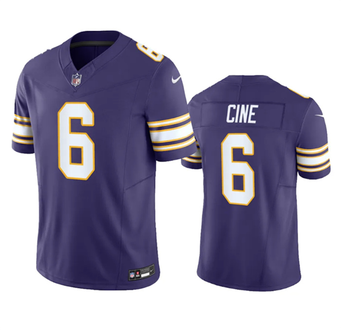 Men's Minnesota Vikings #6 Lewis Cine Purple 2023 F.U.S.E. Vapor Untouchable Limited Stitched Jersey Men's Minnesota Vikings #6 Lewis Cine Purple 2023 F.U.S.E. Vapor Untouchable Limited Stitched Jersey