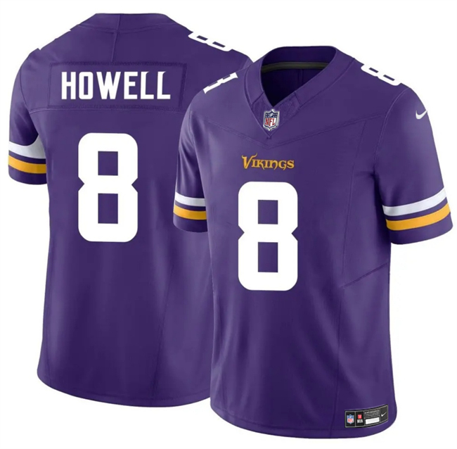Men's Minnesota Vikings #8 Sam Howell Purple 2024 F.U.S.E. Vapor Untouchable Limited Stitched Jersey