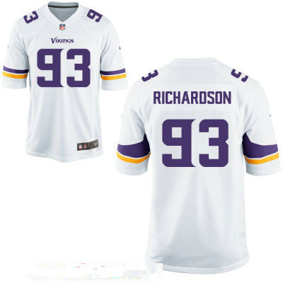 Men's Minnesota Vikings #93 Sheldon Richardson White Road Stitched NFL Nike Elite Jersey Men's Minnesota Vikings #93 Sheldon Richardson White Road Stitched NFL Nike Elite Jersey