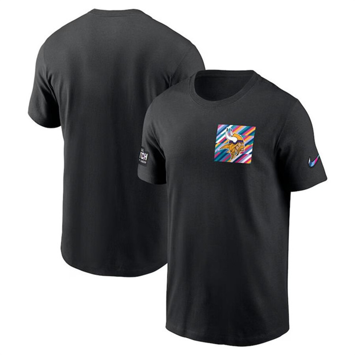 Men's Minnesota Vikings Black 2023 Crucial Catch Sideline Tri-Blend T-Shirt Men's Minnesota Vikings Black 2023 Crucial Catch Sideline Tri-Blend T-Shirt