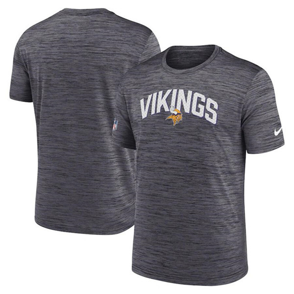 Men's Minnesota Vikings Grey Velocity Performance T-Shirt Men's Minnesota Vikings Grey Velocity Performance T-Shirt