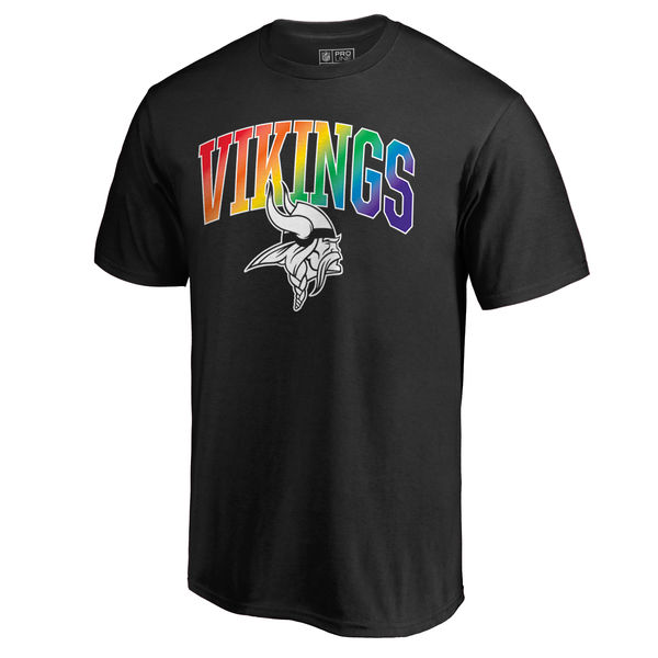 Men's Minnesota Vikings NFL Pro Line By Fanatics Branded Black Big & Tall Pride T-Shirt Men's Minnesota Vikings NFL Pro Line By Fanatics Branded Black Big & Tall Pride T-Shirt