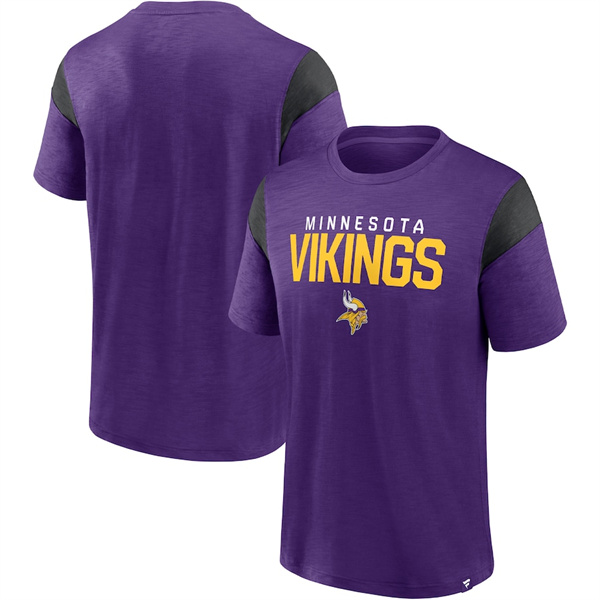 Men's Minnesota Vikings Purple Black Home Stretch Team T-Shirt Men's Minnesota Vikings Purple Black Home Stretch Team T-Shirt