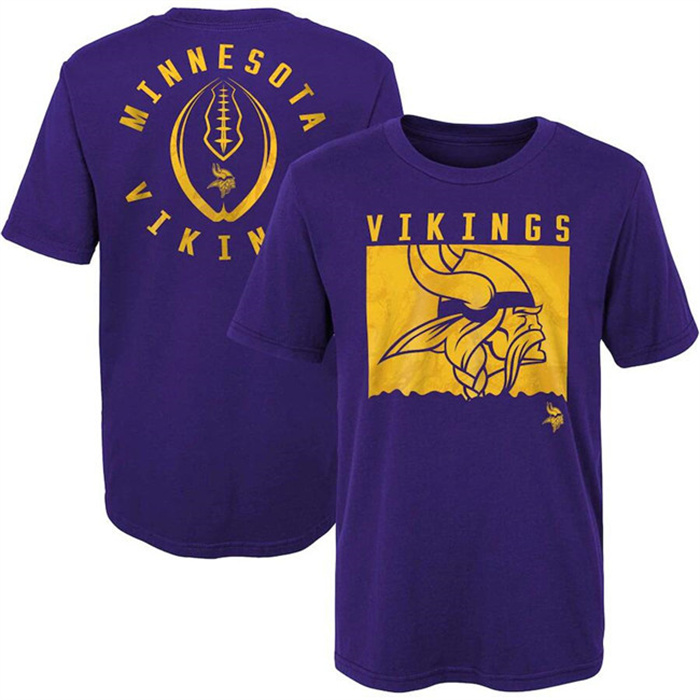 Men's Minnesota Vikings Purple Preschool Liquid Camo Logo T-Shirt Men's Minnesota Vikings Purple Preschool Liquid Camo Logo T-Shirt