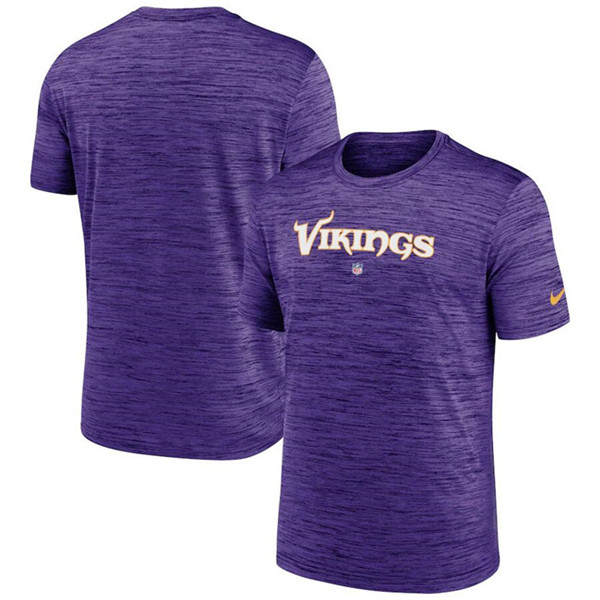 Men's Minnesota Vikings Purple Velocity Performance T-Shirt Men's Minnesota Vikings Purple Velocity Performance T-Shirt