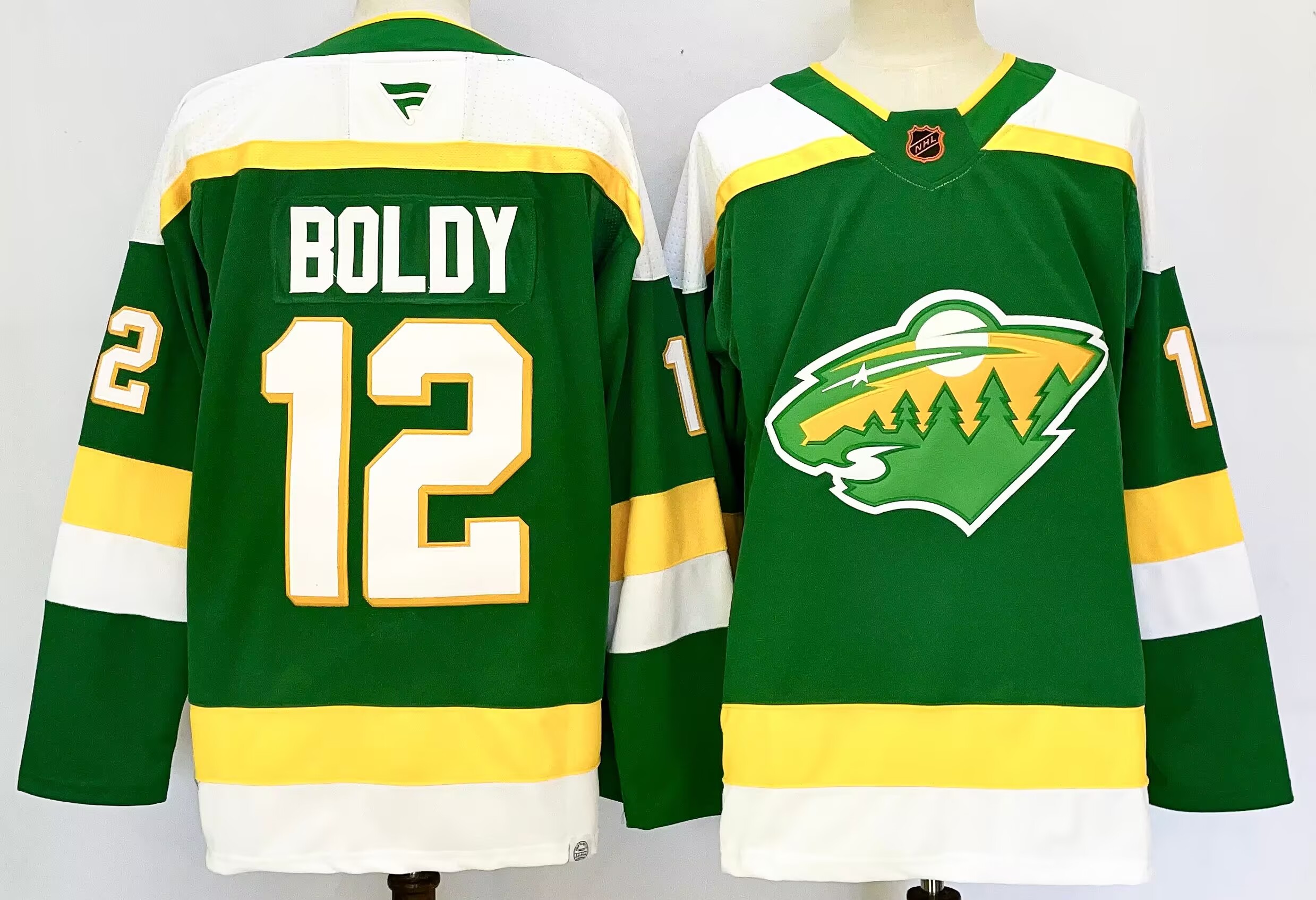 Men's Minnesota Wild #12 Matt Boldy Green 2024-25 Alternate Stitched Hockey Jersey Men's Minnesota Wild #12 Matt Boldy Green 2024-25 Alternate Stitched Hockey Jersey