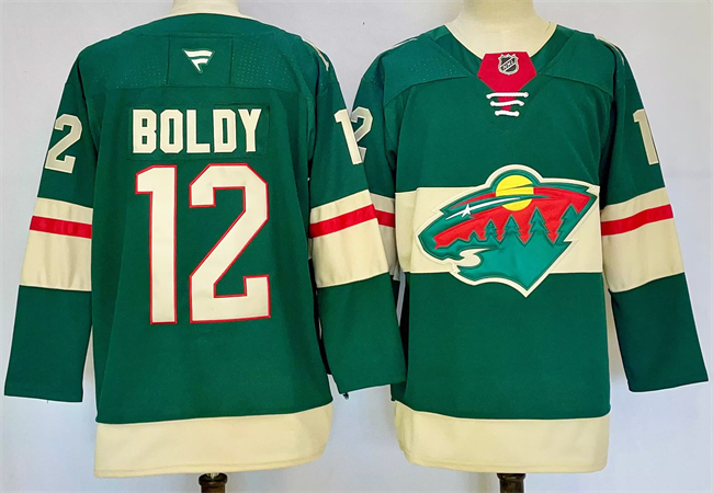 Men's Minnesota Wild #12 Matt Boldy Green 2024-25 Home Stitched Hockey Jersey Men's Minnesota Wild #12 Matt Boldy Green 2024-25 Home Stitched Hockey Jersey