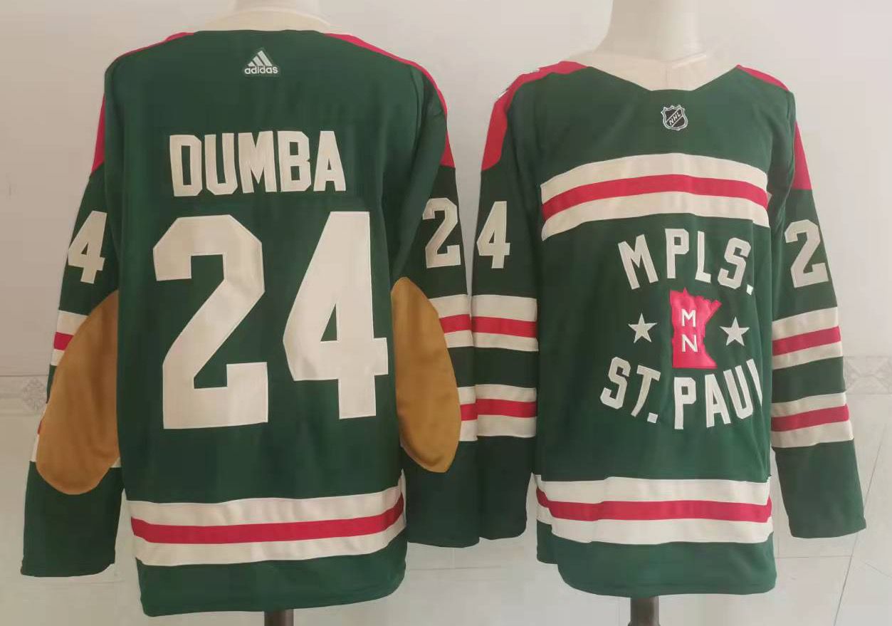 Men's Minnesota Wild #24 Matt Dumba Green 2022 Winter Classic Adidas Stitched NHL Jersey Men's Minnesota Wild #24 Matt Dumba Green 2022 Winter Classic Adidas Stitched NHL Jersey