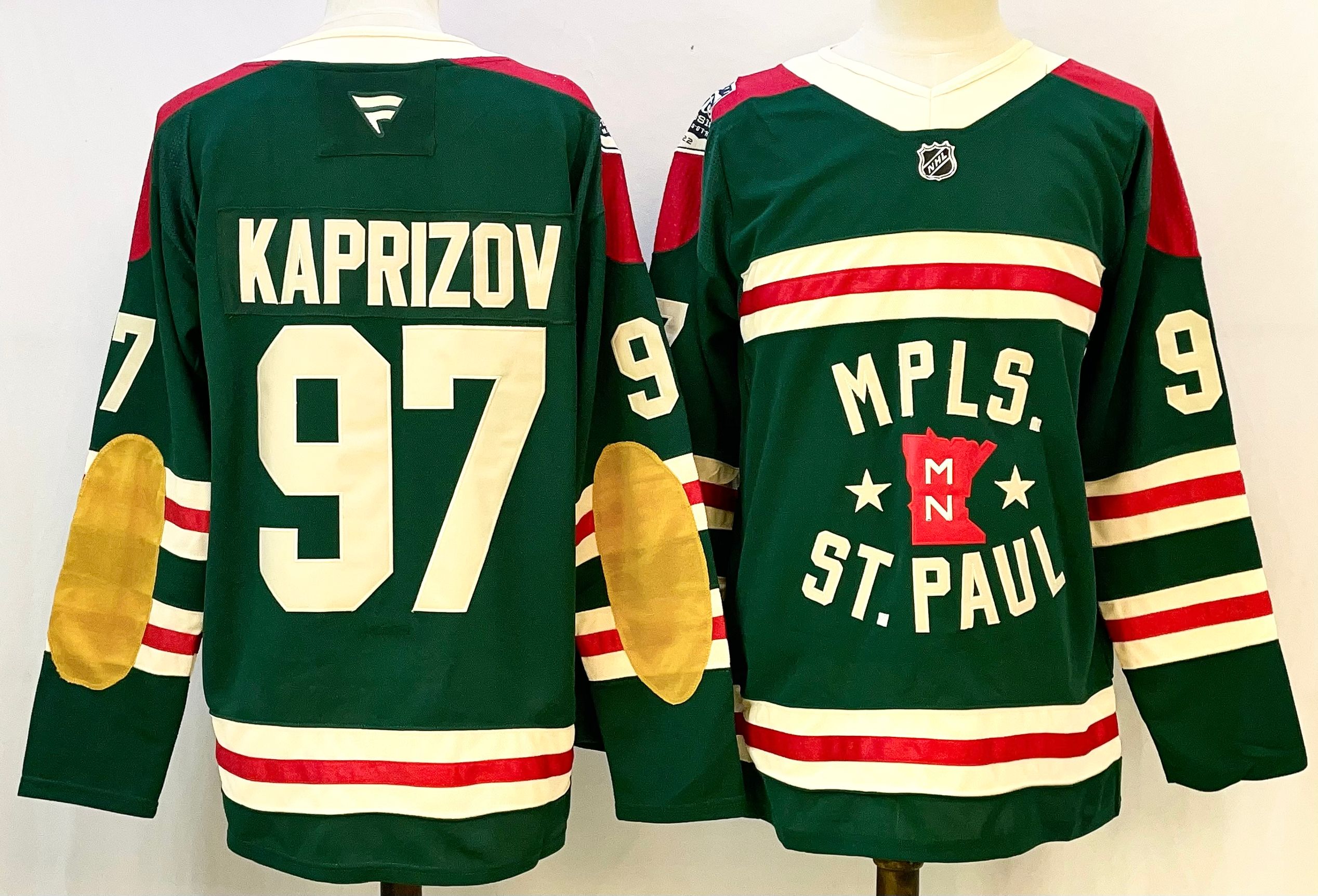 Men's Minnesota Wild #97 Kirill Kaprizov Green 2024-25 Stitched Hockey Jersey Men's Minnesota Wild #97 Kirill Kaprizov Green 2024-25 Stitched Hockey Jersey