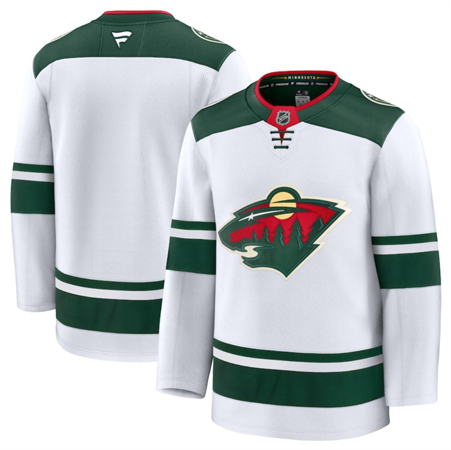 Men's Minnesota Wild Blank White 2024-25 Away Stitched Hockey Jersey Men's Minnesota Wild Blank White 2024-25 Away Stitched Hockey Jersey