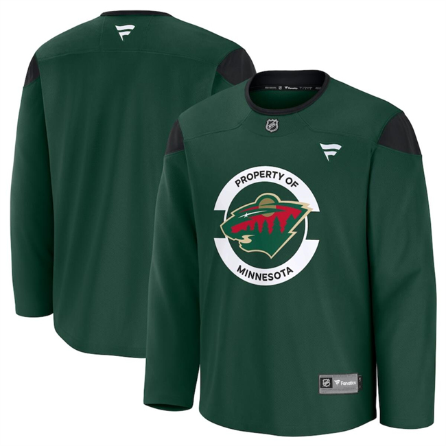 Men's Minnesota Wild Green 2024-25 Team Practice Stitched Hockey Jersey Men's Minnesota Wild Green 2024-25 Team Practice Stitched Hockey Jersey