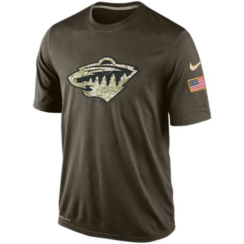 Men's Minnesota Wild Salute To Service Nike Dri-FIT T-Shirt Men's Minnesota Wild Salute To Service Nike Dri-FIT T-Shirt
