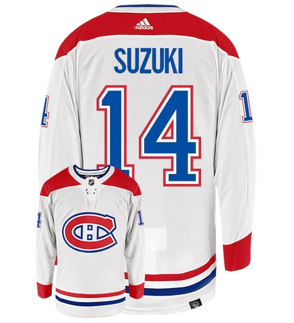 Men's Montreal Canadiens #14 Nick Suzuki White Stitched Jersey Men's Montreal Canadiens #14 Nick Suzuki White Stitched Jersey
