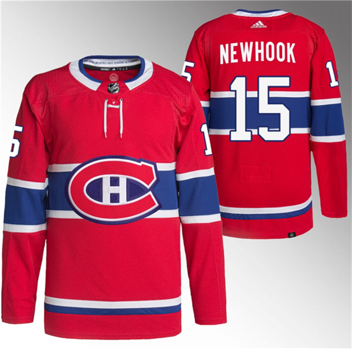 Men's Montreal Canadiens #15 Alex Newhook Red Stitched Jersey Men's Montreal Canadiens #15 Alex Newhook Red Stitched Jersey