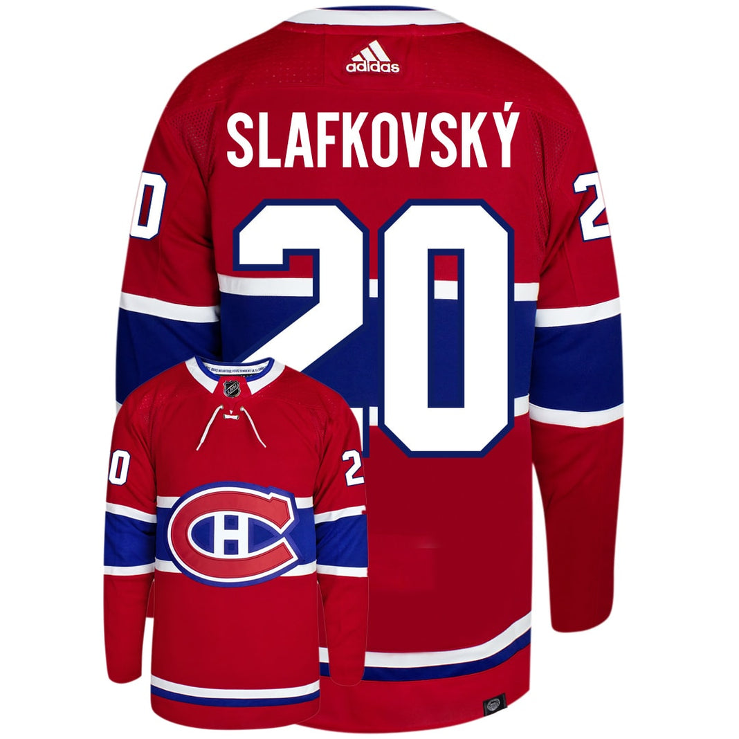 Men's Montreal Canadiens #20 Juraj Slafkovsky Red Stitched Jersey Men's Montreal Canadiens #20 Juraj Slafkovsky Red Stitched Jersey