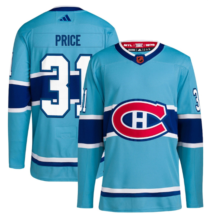 Men's Montreal Canadiens #31 Carey Price 2022-23 Reverse Retro Stitched Jersey Men's Montreal Canadiens #31 Carey Price 2022-23 Reverse Retro Stitched Jersey
