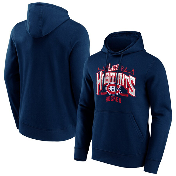 Men's Montreal Canadiens Navy Hometown Graphic Hoodie Men's Montreal Canadiens Navy Hometown Graphic Hoodie