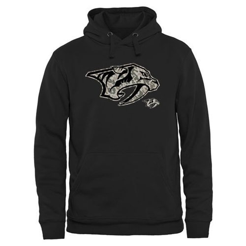 Men's Nashville Predators Black Rink Warrior Pullover Hoodie Men's Nashville Predators Black Rink Warrior Pullover Hoodie