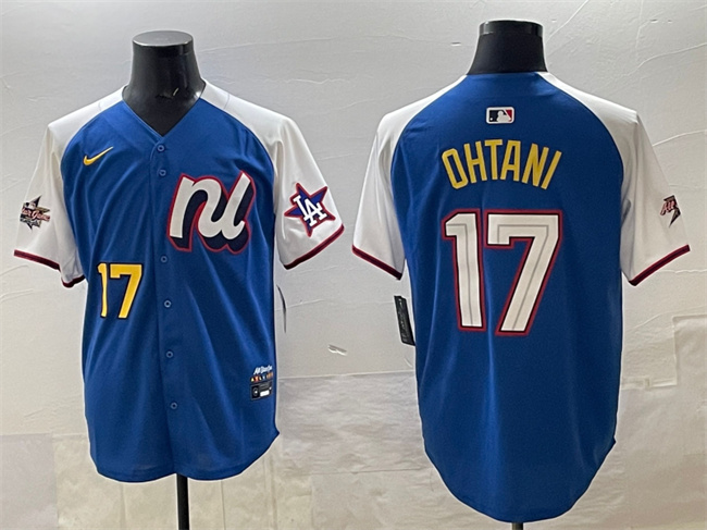 Men's National League #17 Shohei Ohtani Blue Alternate 2025 All-Star Edition Limited Stitched Baseball Jersey Men's National League #17 Shohei Ohtani Blue Alternate 2025 All-Star Edition Limited Stitched Baseball Jersey