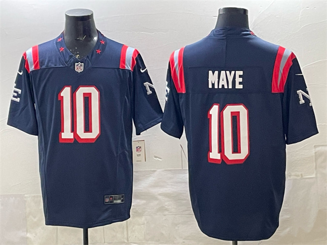 Men's New England Patriots #10 Drake Maye Navy 2025 F.U.S.E. Vapor Limited Stitched Football Jersey Men's New England Patriots #10 Drake Maye Navy 2025 F.U.S.E. Vapor Limited Stitched Football Jersey