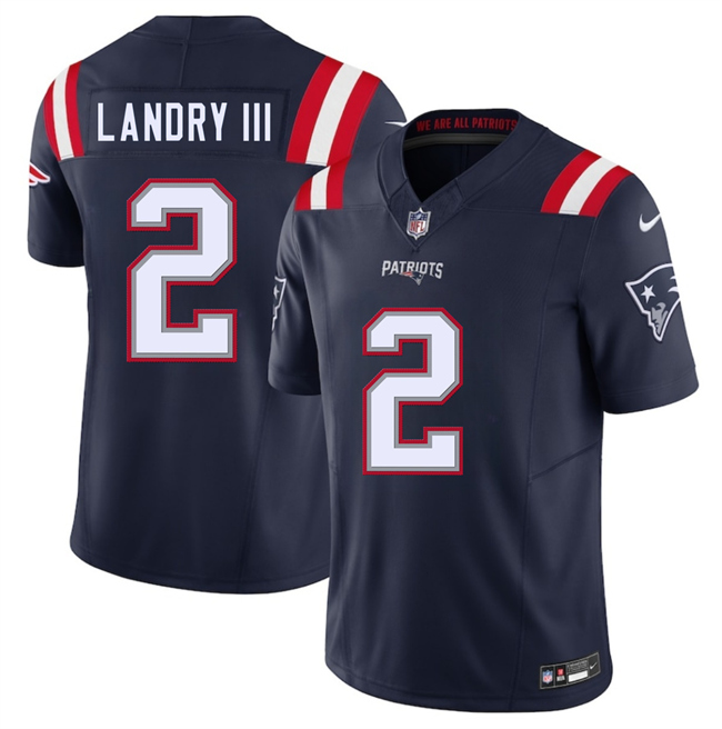 Men's New England Patriots #2 Harold Landry III Navy 2025 F.U.S.E. Vapor Limited Stitched Football Jersey Men's New England Patriots #2 Harold Landry III Navy 2025 F.U.S.E. Vapor Limited Stitched Football Jersey