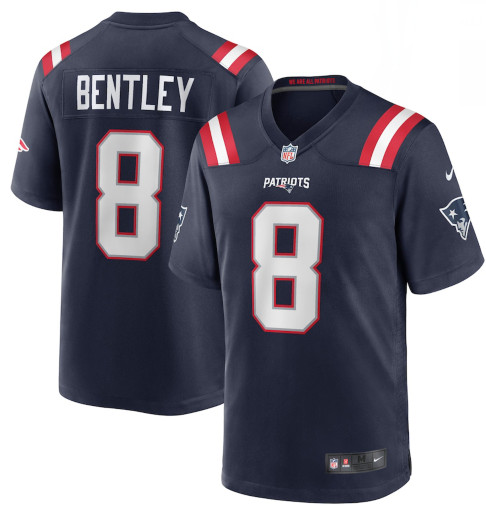 Men's New England Patriots #8 Ja'Whaun Bentley Navy Limited Jersey Men's New England Patriots #8 Ja'Whaun Bentley Navy Limited Jersey