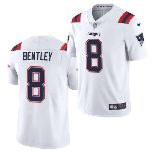 Men's New England Patriots #8 Ja'Whaun Bentley White 2021 Limited Jersey Men's New England Patriots #8 Ja'Whaun Bentley White 2021 Limited Jersey