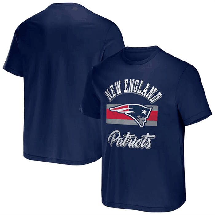 Men's New England Patriots Navy X Darius Rucker Collection Stripe T-Shirt Men's New England Patriots Navy X Darius Rucker Collection Stripe T-Shirt