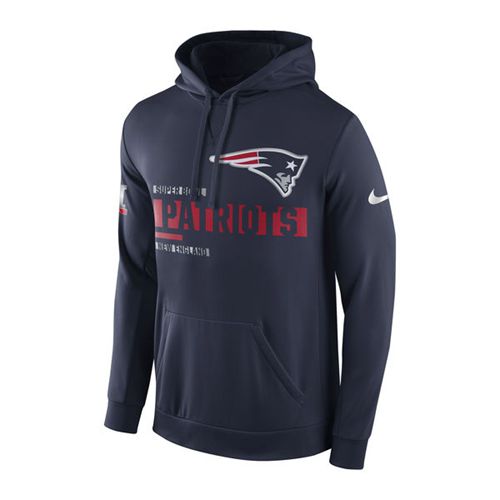 Men's New England Patriots Nike Navy Super Bowl LI Bound Team Travel Circuit Performance Pullover Hoodie Men's New England Patriots Nike Navy Super Bowl LI Bound Team Travel Circuit Performance Pullover Hoodie
