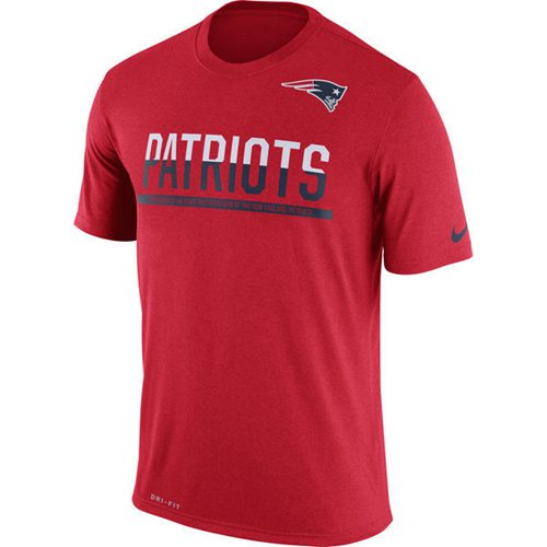Men's New England Patriots Nike Practice Legend Performance T-Shirt Red