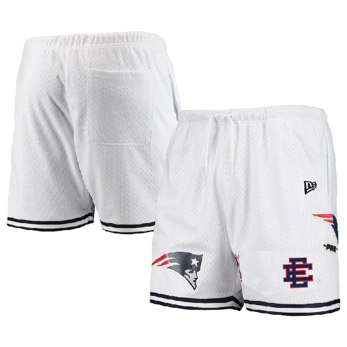 Men's New England Patriots Pro White Navy Shorts Men's New England Patriots Pro White Navy Shorts