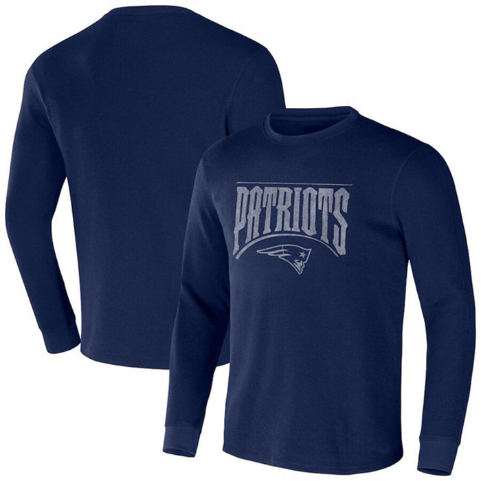 Men's New England Patriots X Darius Rucker Collection Navy Long Sleeve Thermal T-Shirt Men's New England Patriots X Darius Rucker Collection Navy Long Sleeve Thermal T-Shirt